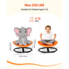 VEVOR Kids Swivel Chair, 220 lbs Capacity, Sensory Spinning Chair, Autistic Kids Sensory Toy Seat with Non-Slip Metal Base, Round Shape Toddler Sit & Spin Seat for Coordination Balance Focus, Orange