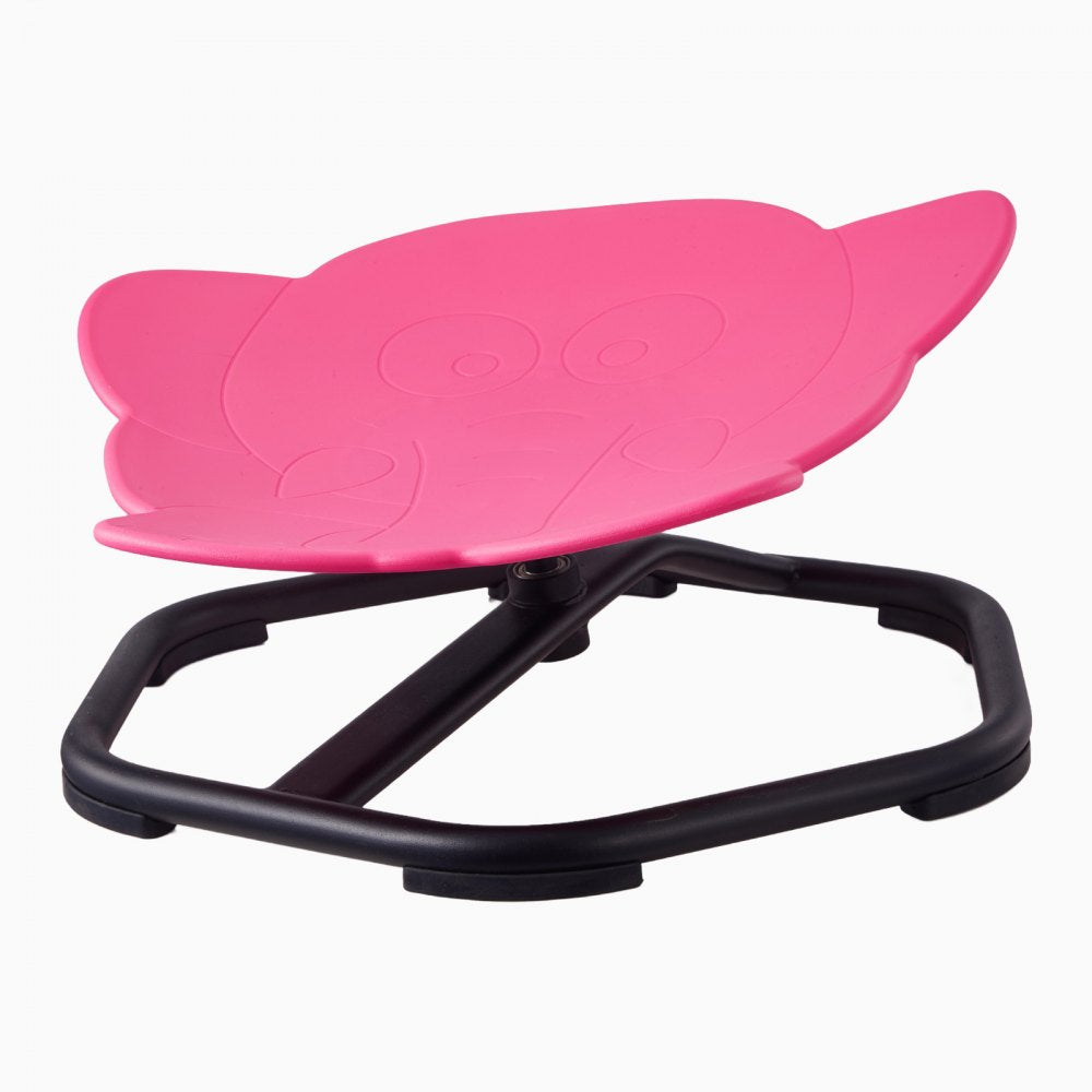 VEVOR Kids Swivel Chair, 220 lbs Capacity, Elephant Shape Sensory Spinning Chair, Autistic Kids Sensory Toy Seat with Non-Slip Metal Base, Toddler Sit & Spin Seat for Coordination Balance Focus, Red