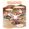 VEVOR Kids Swivel Chair, 220 lbs Capacity, Flower Shape Sensory Spinning Chair, Autistic Kids Sensory Toy Seat with Non-Slip Metal Base, Toddler Sit & Spin Seat for Coordination Balance Focus, Rose