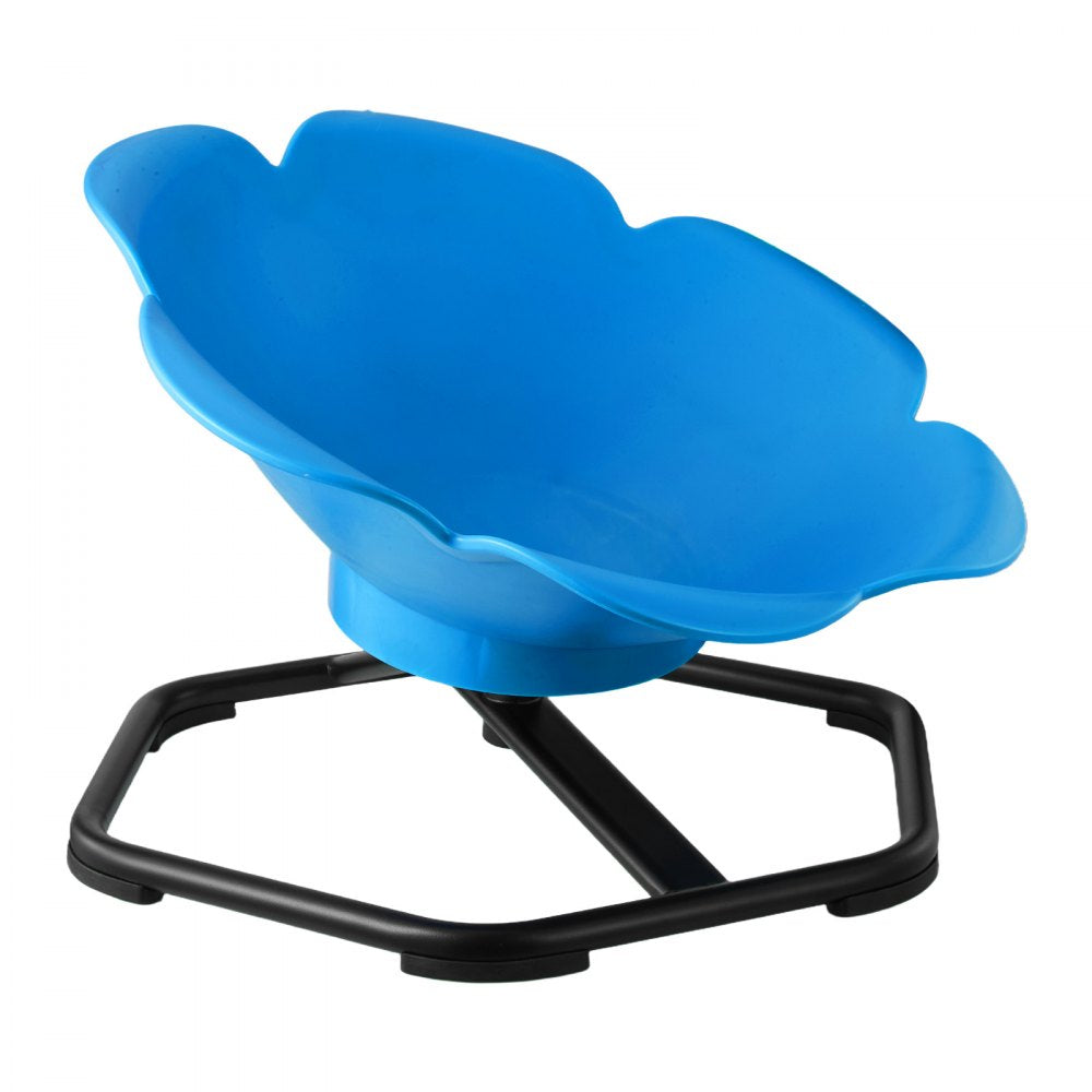 VEVOR Kids Swivel Chair, 220 lbs Capacity, Cylinder Shape Sensory Spinning Chair, Autistic Kids Sensory Toy Seat with Non-Slip Metal Base, Toddler Sit & Spin Seat for Coordination Balance Focus, Blue