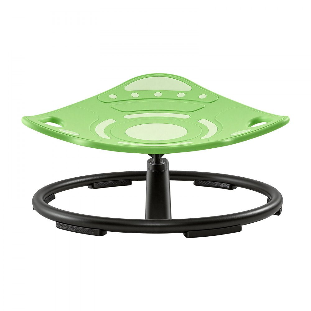 VEVOR Spinning Chair for Autistic Kids Ages 3-12 Autism Sensory Toy 165 LBS, Sensory Swivel Seat for Children ADHD, Glow in the Dark, Training Body Coordination, 20.4" L x 20.5" W Rocket Shape, Green