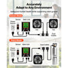 VEVOR Carbon Dioxide Monitoring Controller, Dual Outlets Carbon Dioxide Controller, CO2 Meter Monitor Day and Night Detection Feature, NDIR CO2 Sensor for Green House, Laboratories, Classrooms, Home