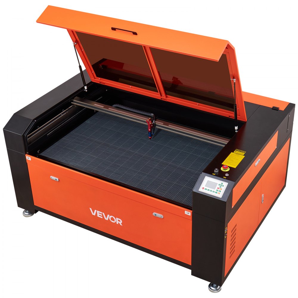 VEVOR 130W CO2 Laser Engraver, 55 x 35 in, CO2 Laser Engraver Cutter Machine with Water Chiller, 2 Way Pass Air Assist, 1200 mm/s Speed, Autofocus Engraving Cutting Machine, for Wood Acrylic Glass