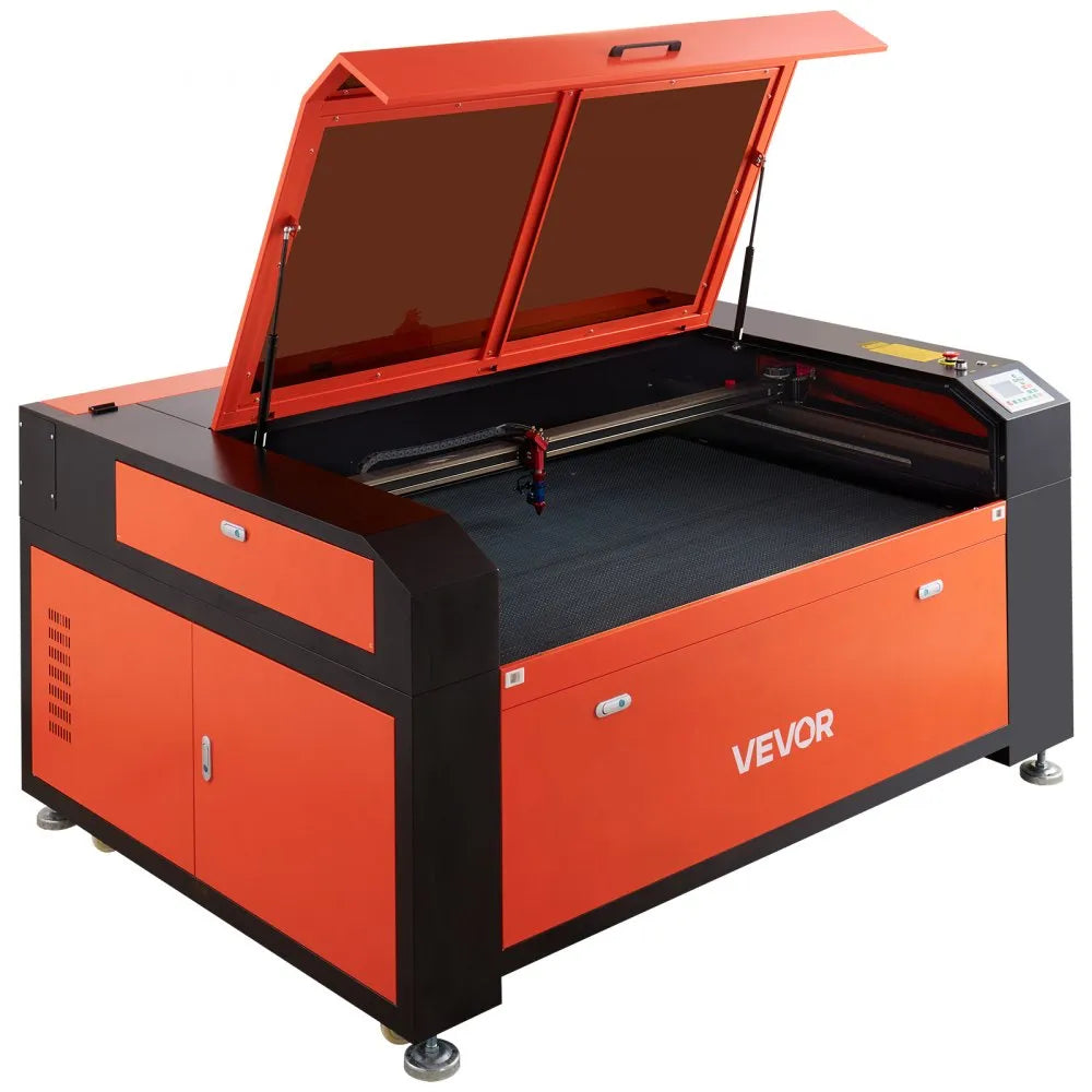 VEVOR 130W CO2 Laser Engraver, 55 x 35 in, CO2 Laser Engraver Cutter Machine with Water Chiller, 2 Way Pass Air Assist, 1200 mm/s Speed, Autofocus Engraving Cutting Machine, for Wood Acrylic Glass