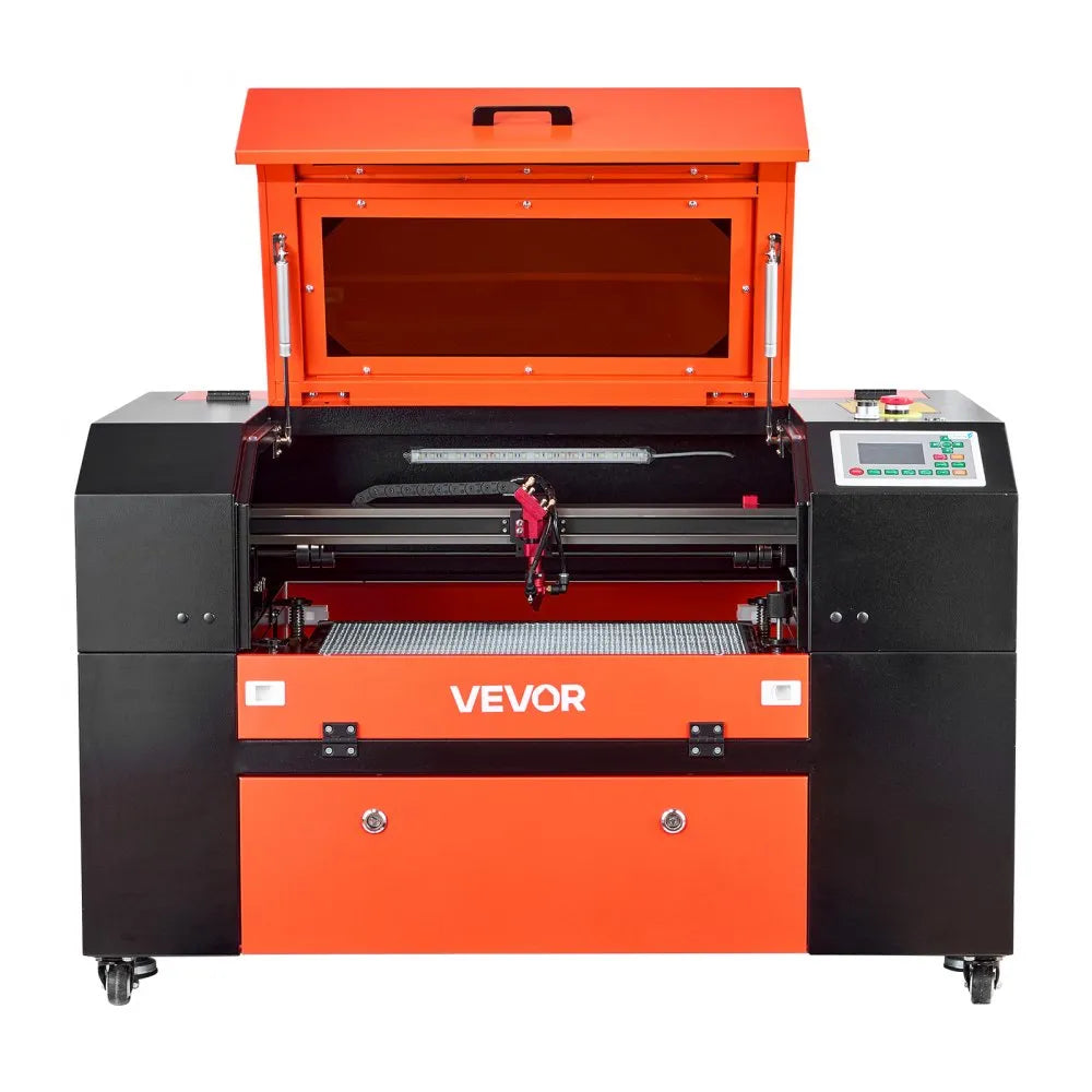 VEVOR 50W CO2 Laser Engraver, 20 x 12 in, CO2 Laser Engraver Cutter Machine with 4 Way Pass Air Assist, Engraving Cutting Machine, Compatible with LightBurn CorelDRAW RDWorks, for Wood Acrylic Glass