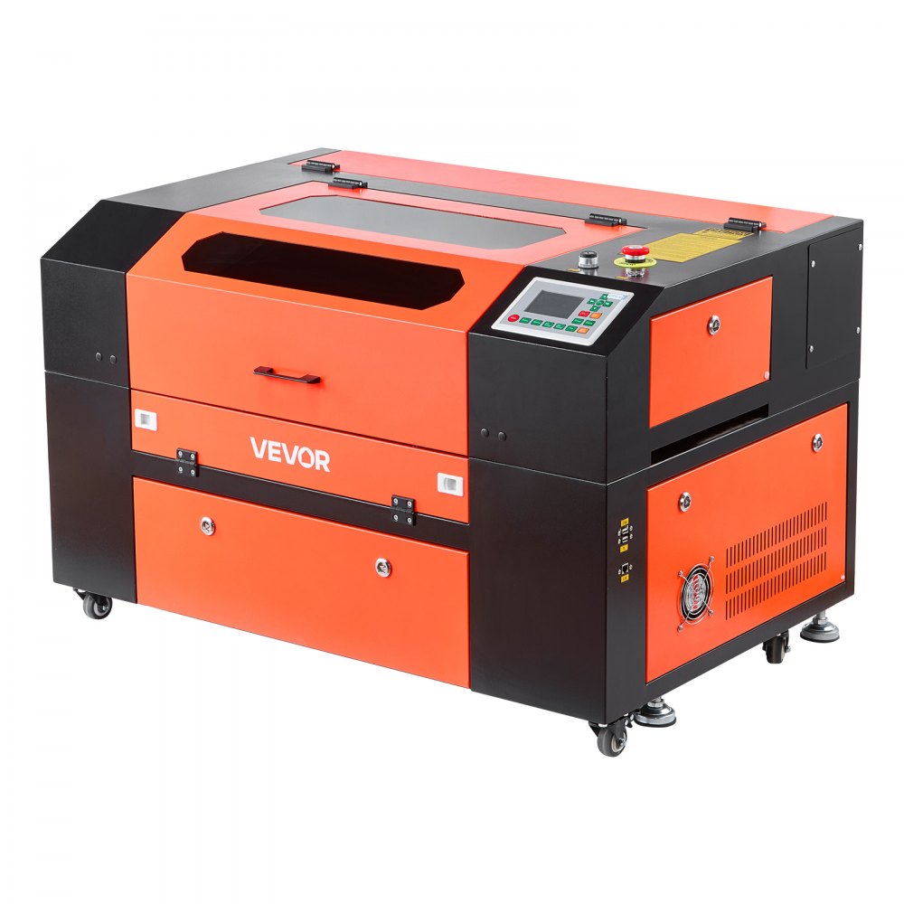 VEVOR 50W CO2 Laser Engraver, 20 x 12 in, CO2 Laser Engraver Cutter Machine with 4 Way Pass Air Assist, Engraving Cutting Machine, Compatible with LightBurn CorelDRAW RDWorks, for Wood Acrylic Glass