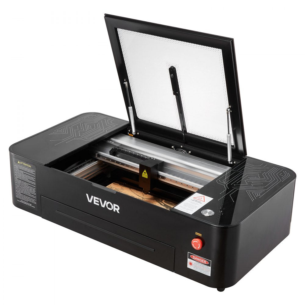 VEVOR 55W CO2 Laser Engraver, 20 x 12 in, Desktop CO2 Laser Engraver and Cutter Machine with 16MP Camera, Water Pump, Rotary Axis, Compatible with LightBurn CorelDRAW RDWorks, for Wood Acrylic Glass