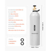 VEVOR CO2 Tank, 15 lbs New Aluminum Alloy Cylinder, CO2 Air Tank with Light Spray Coating, CGA320 Valve, Handle & Adjustable Pressure, DOT Approved Cylinder for Draft Beer Dispensing and Soda Maker
