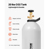 VEVOR CO2 Tank, 20 lbs New Aluminum Alloy Cylinder, CO2 Air Tank with Spray Coating, CGA320 Valve, Handle & Adjustable Pressure, DOT & TC Approved Cylinder for Draft Beer Dispensing and Soda Maker