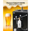 VEVOR CO2 Tank, 2.5 lbs New Aluminum Alloy Cylinder, CO2 Air Tank with Light Gray Spray Coating, CGA320 Valve & Adjustable Pressure, DOT Approved Cylinder for Draft Beer Dispensing and Soda Maker