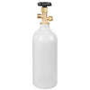 VEVOR CO2 Tank, 2.5 lbs New Aluminum Alloy Cylinder, CO2 Air Tank with Light Gray Spray Coating, CGA320 Valve & Adjustable Pressure, DOT Approved Cylinder for Draft Beer Dispensing and Soda Maker