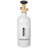 VEVOR CO2 Tank, 2.5 lbs New Aluminum Alloy Cylinder, CO2 Air Tank with Light Gray Spray Coating, CGA320 Valve & Adjustable Pressure, DOT Approved Cylinder for Draft Beer Dispensing and Soda Maker
