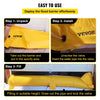 VEVOR Flood Bag, 24 ft Length x 12 in Height, Reusable PVC Water Diversion Tubes, Lightweight with Excellent Waterproof Effect Used for Doorways, Garages, Yellow