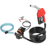 VEVOR Fuel Transfer Pump, 12V DC 15 GPM 1/4 HP, Portable Electric Diesel Transfer Pump with Auto Shut-Off Fuel Nozzle, Long Inlet & Outlet Hose for Gasoline, Diesel, Kerosene, Methanol Blends