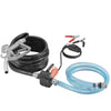 VEVOR Fuel Transfer Pump, 12V DC 5.3 GPM 1/10 HP, Portable Electric Diesel Transfer Pump with Auto Shut-Off Fuel Nozzle, Long Inlet & Outlet Hose for Gasoline, Diesel, Kerosene, Methanol Blends