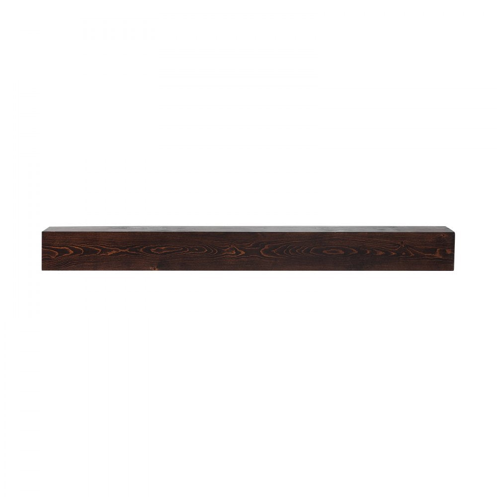 VEVOR Fireplace Mantel, 72" x 8" x 5", 50 lbs Weight Capacity, Natural Wood Mantel for Over Fireplace, Wall Mounted Floating Farmhouse Shelf, Handcrafted Fireplace Mantel for Wall Decor, Rustic Brown