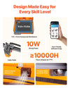 VEVOR JL3PRO 10W laser engraver design made easy and user-friendly software/app