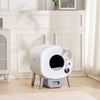 VEVOR 76L Self Cleaning Cat Litter Box, Automatic Cat Litter Box with Trash Bags, Large Space Smart Cat Litter Box with Odor Removal, APP Control, and Infrared Sensor, Gray