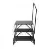 VEVOR RV Steps, 3-Step RV Stairs, 440 LBS Load Capacity, Thickened Carbon Steel, With Handrail, Non-Slip Steps for Safe Entry and Exit, Suit for RV, Trailer, Camper Steps