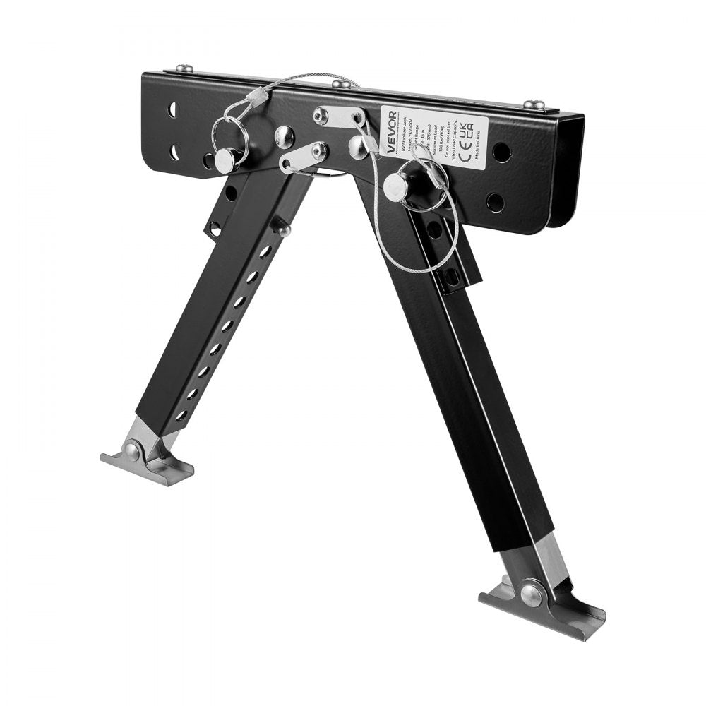 VEVOR RV Step Stabilizer, Height Adjustable Step Stabilizer Kit, Camper Stair Stabilizers with Powder Coated Steel for 5th Wheels, Travel Trailers and Motorhomes, Adjustable from 3 inch to 15 inch