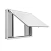 VEVOR Concession Window 45x30 in Aluminum Alloy Service Window, for Food Truck, Up to 85 Degrees Stand Serving with 4 Sliding Screen Windows, Awning Door and Drag Hook, Rainwater Resistant
