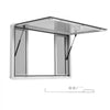 VEVOR Concession Window 45x30 in Aluminum Alloy Service Window, for Food Truck, Up to 85 Degrees Stand Serving with 4 Sliding Screen Windows, Awning Door and Drag Hook, Rainwater Resistant