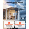 VEVOR Concession Window 48x36 in Aluminum Alloy Frame Service Window, for Food Truck, Up to 85 Degrees Stand Serving with 4 Sliding Screen Windows, Awning Door and Drag Hook, Rainwater Resistant