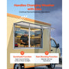 VEVOR Concession Window 48x36 in Aluminum Alloy Service Window, for Food Truck, Up to 85 Degrees Stand Serving with 2 Sliding Acrylic Windows, Awning Door and Drag Hook, Rainwater Resistant