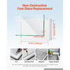 VEVOR Concession Window 48x36 in Aluminum Alloy Service Window, for Food Truck, Up to 85 Degrees Stand Serving with 2 Sliding Acrylic Windows, Awning Door and Drag Hook, Rainwater Resistant