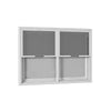 VEVOR Concession Window 48x36 in Aluminum Alloy Service Window, for Food Truck, Up to 85 Degrees Stand Serving with 2 Fixed & 2 Sliding Windows, Awning Door and Drag Hook, Rainwater Resistant