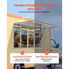 VEVOR Concession Window 60x36 in Aluminum Alloy Service Window, for Food Truck, Up to 85 Degrees Stand Serving with 4 Sliding Acrylic Windows, Awning Door and Drag Hook, Rainwater Resistant