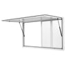 VEVOR Concession Window 60x36 in Aluminum Alloy Service Window, for Food Truck, Up to 85 Degrees Stand Serving with 4 Sliding Acrylic Windows, Awning Door and Drag Hook, Rainwater Resistant