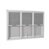 VEVOR Concession Window 64x40 in Aluminum Alloy Service Window, for Food Truck, Up to 85 Degrees Stand Serving with 3 Fixed & 3 Sliding Windows, Awning Door and Drag Hook, Rainwater Resistant