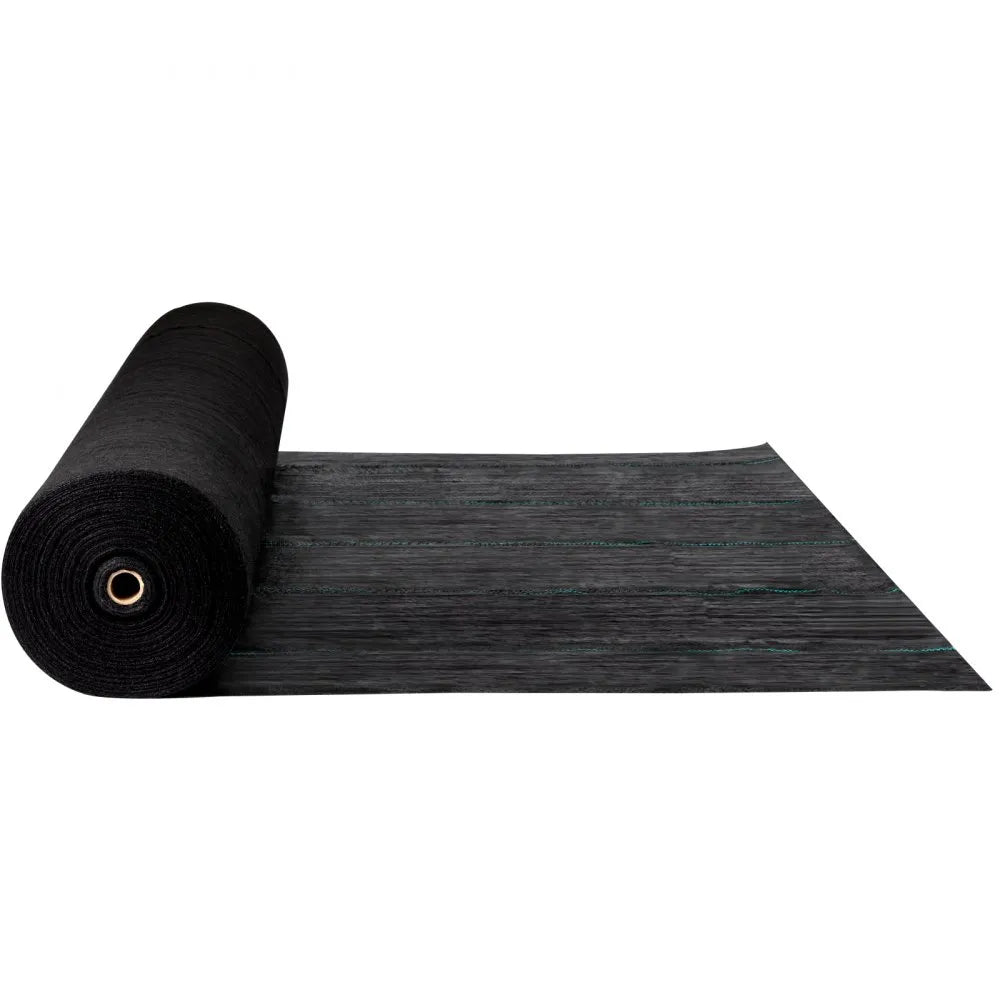 VEVOR Garden Weed Barrier Fabric, 5.8 OZ Heavy Duty Landscape Fabric, 4ft x 100ft Weed Block Control for Garden Ground Cover, Woven Geotextile Fabric for Landscaping, Gardening, Underlayment, Black
