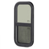 VEVOR Vertical RV Window, 12" W x 24" H Tinted Sliding RV Window with Net Screen & Trim Ring, Fit 15/16" - 1 3/4" Thickness Wall, RV Window Replacement for Teardrop Cargo Trailer Camper, DOT Approved