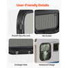 VEVOR Vertical RV Window, 14" W x 16" H Tinted Sliding RV Window with Net Screen & Trim Ring, Fit 15/16" - 1 3/4" Thickness Wall, RV Window Replacement for Teardrop Cargo Trailer Camper, DOT Approved