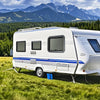 VEVOR RV Exit Window, 30" W x 20" H Tinted RV Window with Net Screen and Trim Ring, Fit for 1 1/4" - 1 13/16" Thickness Wall, RV Window Replacement for Teardrop Cargo Trailer Camper, DOT Approved