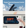 VEVOR RV Vent Fan, 14 inch RV Roof Vent Fan 12V, Powerful 10-Speed Reversible Fan with Remote Control, Built-in DC Motor, Power Top Lid,12 inch Fan Blade,Fits 14 x14 inch Roof Openings