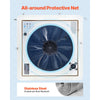 VEVOR RV Vent Fan, 14 inch RV Roof Vent Fan 12V, Powerful 10-Speed Reversible Fan with Remote Control, Built-in DC Motor, Power Top Lid,12 inch Fan Blade,Fits 14 x14 inch Roof Openings