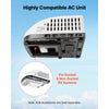 VEVOR RV Air Conditioner, 15000 BTU RV AC Unit, 120V Ducted or Non-Ducted Rooftop Air Conditioner with High-Performance Compressor Motor, Easy Install Quiet Cooling AC with Standard Vent Size, White