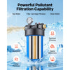 VEVOR RV Water Filter Replacement Cartridge, 0.5-Micron 1 Pack Activated Carbon Block Cartridge, Premium RV Water Filtration for 4.5" x 10" Filter Housing, Reduces Sediment, Particles, Chlorine, Odors