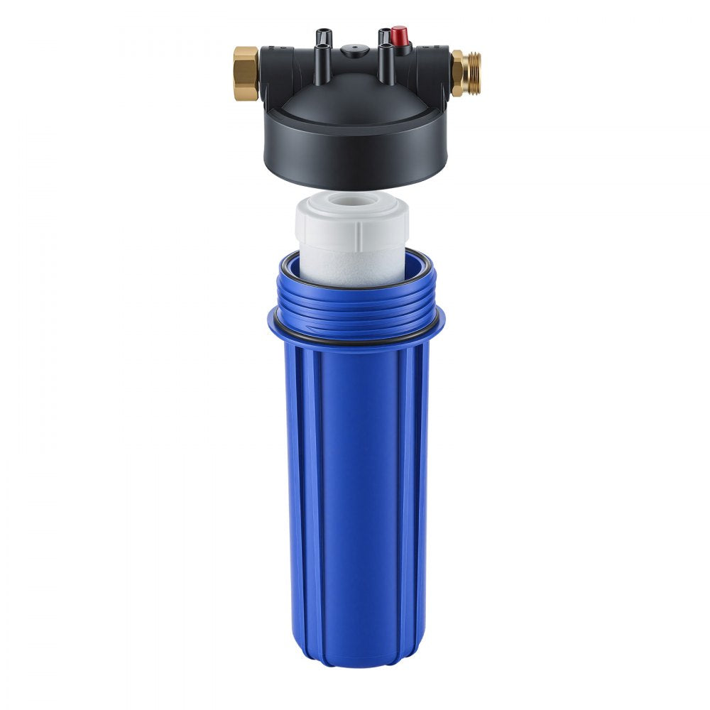 VEVOR RV Water Filter Replacement Cartridge, 5-Micron 1 Pack Premium RV Water Filtration Replacement Cartridge for 2.5" x 10" Filter Housing, Reduces Sediment, Particles, Chlorine, Heavy Metals, Odors