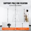 VEVOR Dust Barrier Poles, Carry Bag, 10 Ft Poles with 4 Telescoping Poles, and 32.8x13.12 Ft Plastic Film, for Interior Decoration and Painting Projects