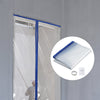 VEVOR Dust Barrier, 7.5 x 4 ft Dust Barrier Door Kit, PE Construction Door Cover for Dust Containment, with Magnetic Self-Closing Zipper, Dust Protection Wall for Bathroom Living Room Remodel