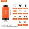 VEVOR RV Water Softener, 16,000 Grain Portable Water Softener, with 3/4" Brass Fittings and 42" Hose, Soften Hard Water Filter System for RVs, Trailers, Boats, Mobile Car Washing, Pressure Washing