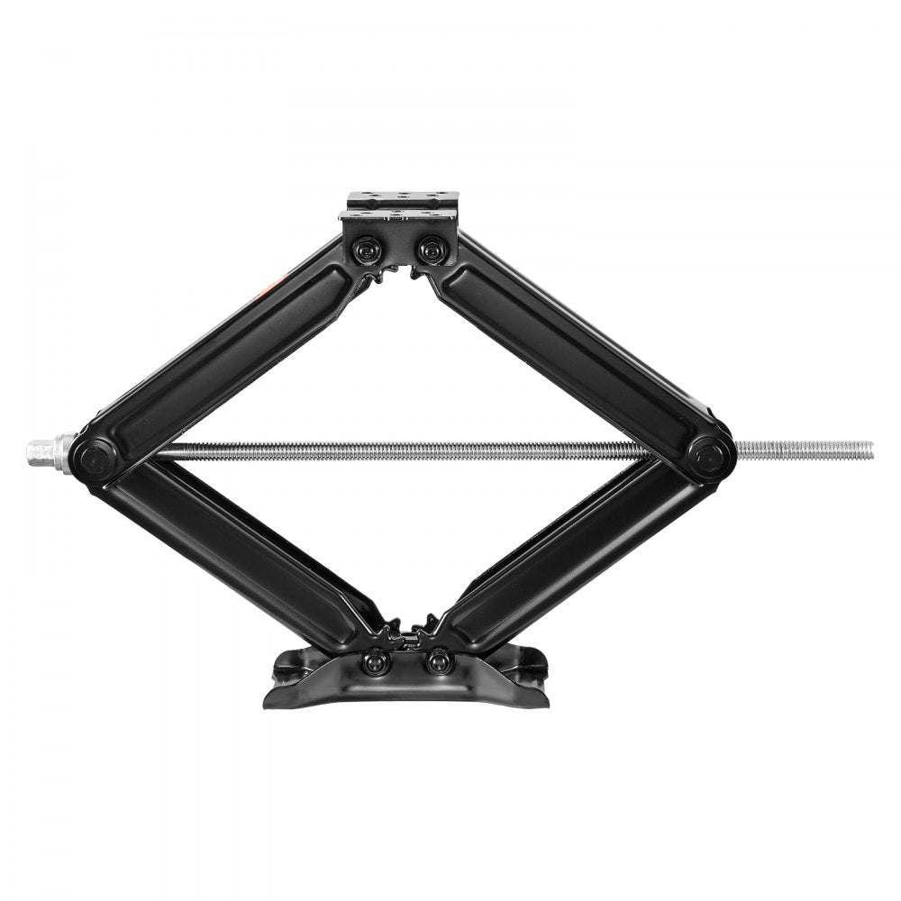 VEVOR 5000 lbs RV Scissor Jacks, 4-23.4 in RV Stabilizer Leveling Scissor Jacks, Set of 2, Heavy Duty Stabilizer Jack with Crank Handle, Socket and Bubble Levels, Not Easily Bent or Deformed