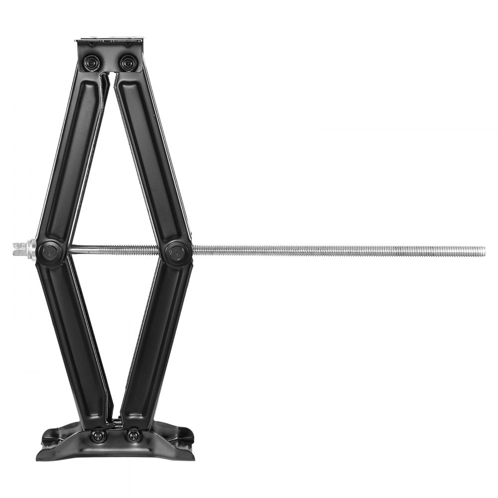 VEVOR 5000 lbs RV Scissor Jacks, 4-23.4 in RV Stabilizer Leveling Scissor Jacks, Set of 2, Heavy Duty Stabilizer Jack with Crank Handle, Socket and Bubble Levels, Not Easily Bent or Deformed