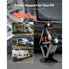 VEVOR 6500 lbs RV Scissor Jacks, 4-23.4 in RV Stabilizer Leveling Scissor Jacks, Set of 2, Heavy Duty Stabilizer Jack with Crank Handle, Socket and Bubble Levels, Not Easily Bent or Deformed