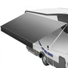 VEVOR RV Awning Fabric Replacement, 15' (Fabric 14'2") 18 oz Heavy-Duty Weatherproof Vinyl Camper Awning Replacement, UPF50+ Protection Waterproof Outdoor Canopy for RV, Motorhome, Trailer, Black Fade