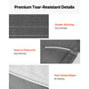 VEVOR RV Awning Fabric Replacement, 17' (Fabric 16'2") 18 oz Heavy-Duty Weatherproof Vinyl Camper Awning Replacement, UPF50+ Protection Waterproof Outdoor Canopy for RV, Motorhome, Trailer, Gray Fade